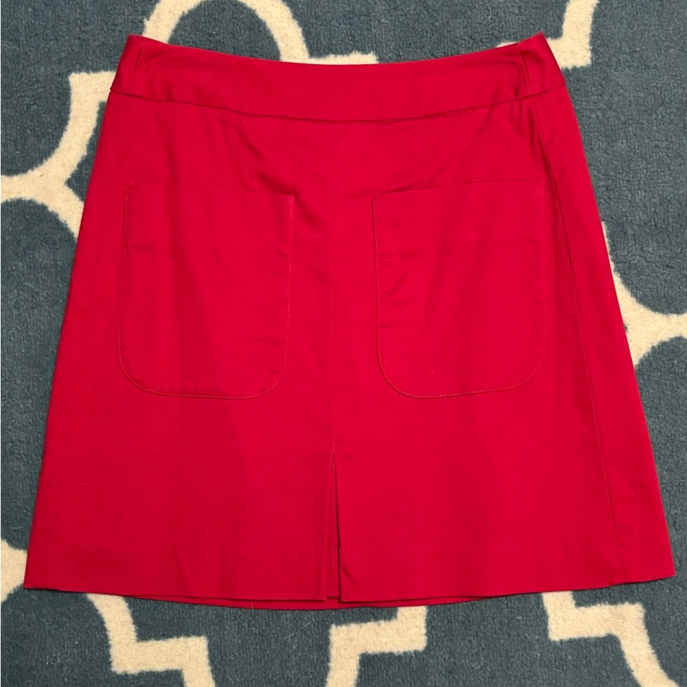 Red Women's Skirt by Loft, size 2